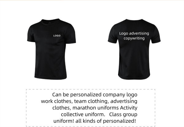 Quick-Dry Custom Printed Crew Neck T-Shirts for Advertising, Sports & Workwear - Image 2